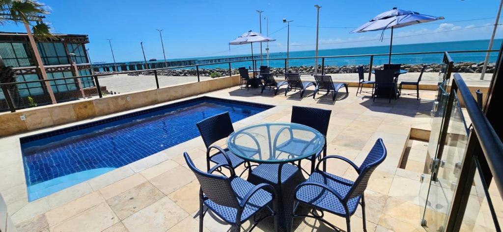 Flat Simples Na Praia De Iracema Fortaleza  Bagian luar foto